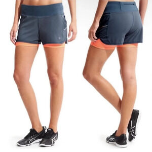 Athleta Ready Set Go Athletic Shorts - Cadet Blue